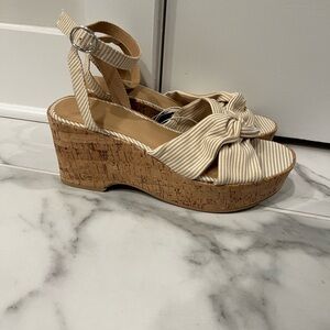 Universal Thread Tan Wedge Sandals